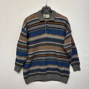 Gentleman Farmer Men Pure Wool Pullover Sweater Size XXXL 3XL C036 -21